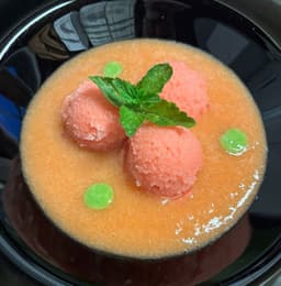 Zuppa di melone e granita di anguria