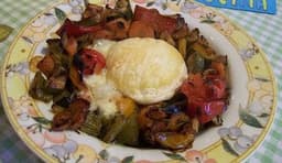 Caponata, primo sale, acciughe